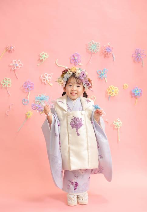 七五三の衣装写真 衣装名 (和)JILL STUART